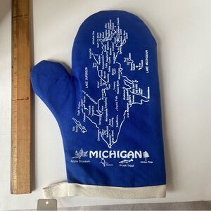 2 sided Michigan Map Oven Mitt